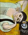 Laurette s Head with a Coffee Cup abstract fauvism Henri Matisse